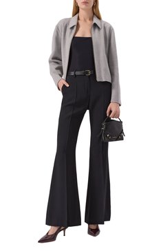 Женские кожаные туфли robbie sling 55 GIANVITO ROSSI бордового цвета, арт. G95538.55RIC.T0KB0UR | Фото 2 (Драгоценные камни: Проставлено; Каблук высота: Средний; Подошва: Плоская; Материал внешний: Натуральная кожа; Материал сплава: Проставлено; Материал внутренний: Натуральная кожа; Женское Кросс-КТ: Слингбэки; Каблук тип: Шпилька)