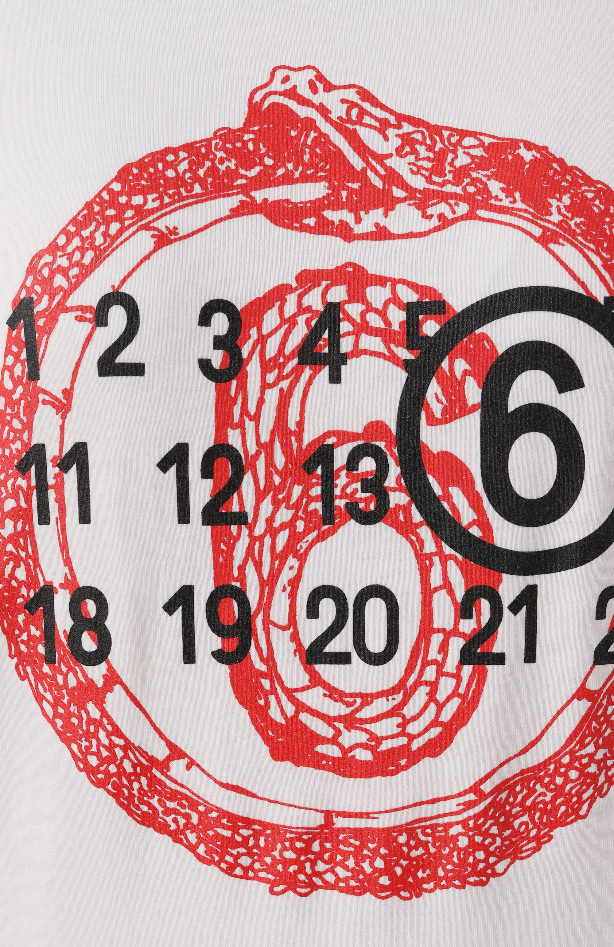 Хлопковый лонгслив MM6 белого цвета по цене 37200 руб., арт. S62GD0197/S24312, фото 6 Хлопковый лонгслив MM6, арт. S62GD0197/S24312, фото 6