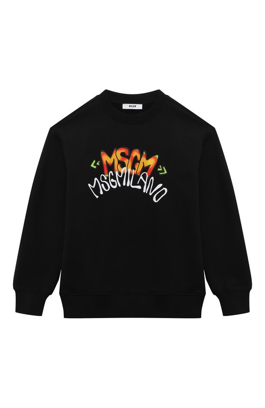 

Хлопковый свитшот MSGM kids, Чёрный