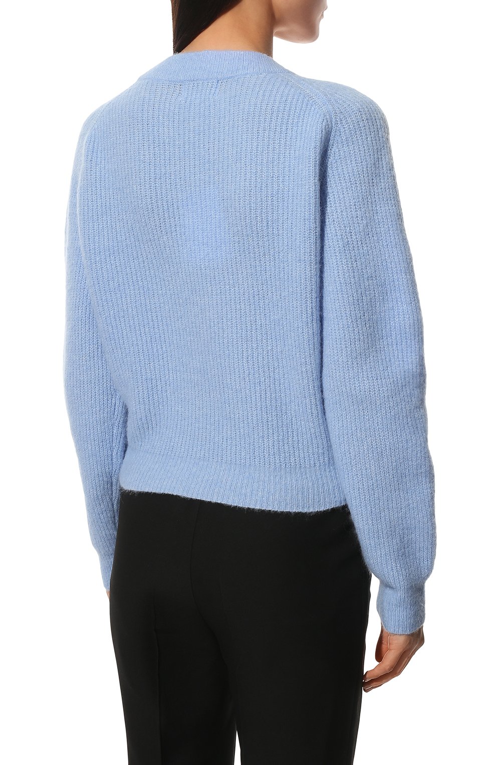 Кардиган GANNI голубого цвета по цене 35500 руб., арт. K1701, фото 4 Кардиган GANNI, арт. K1701, фото 4