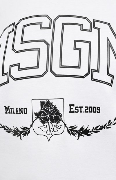 Хлопковая футболка MSGM, арт. 3141MDM78 217798, фото 5