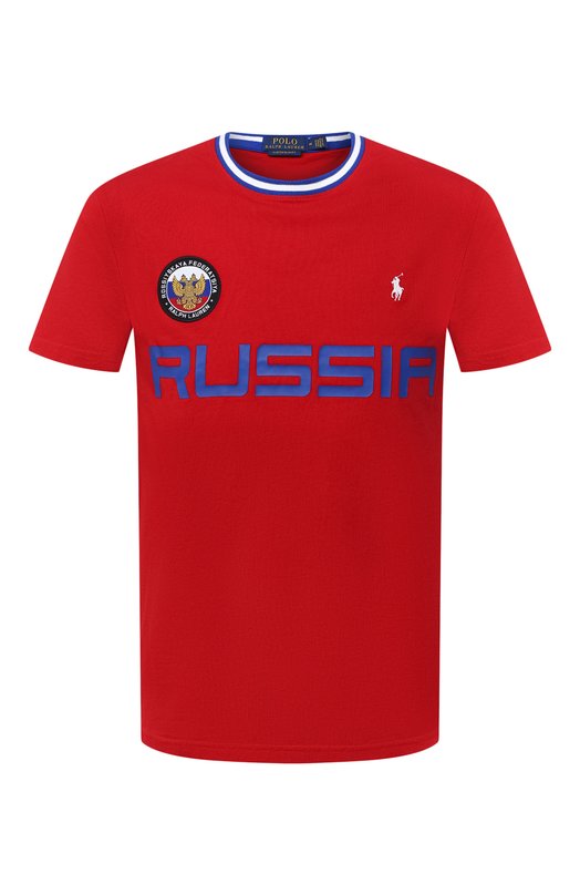 

Хлопковая футболка Polo Ralph Lauren, Красный