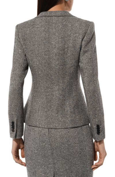 Шерстяной жакет KITON серого цвета по цене 599500 руб., арт. D56516K0519E01, фото 4 Шерстяной жакет KITON, арт. D56516K0519E01, фото 4