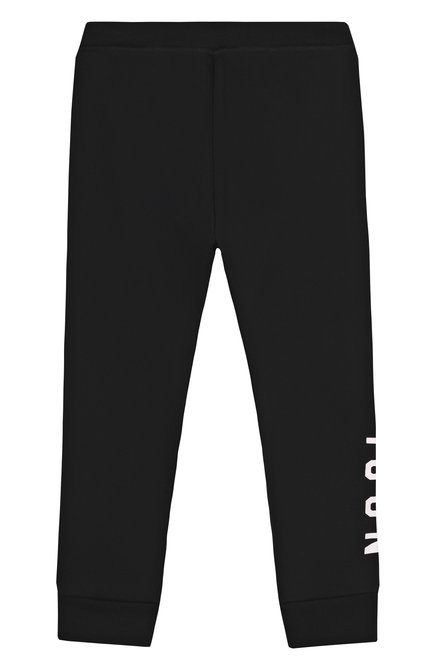 Детские хлопковые джоггеры DSQUARED2 черного цвета, арт. DQ2929/D0094 | Фото 2 (Материал сплава: Проставлено; Материал внешний: Хлопок; Нос: Не проставлено)