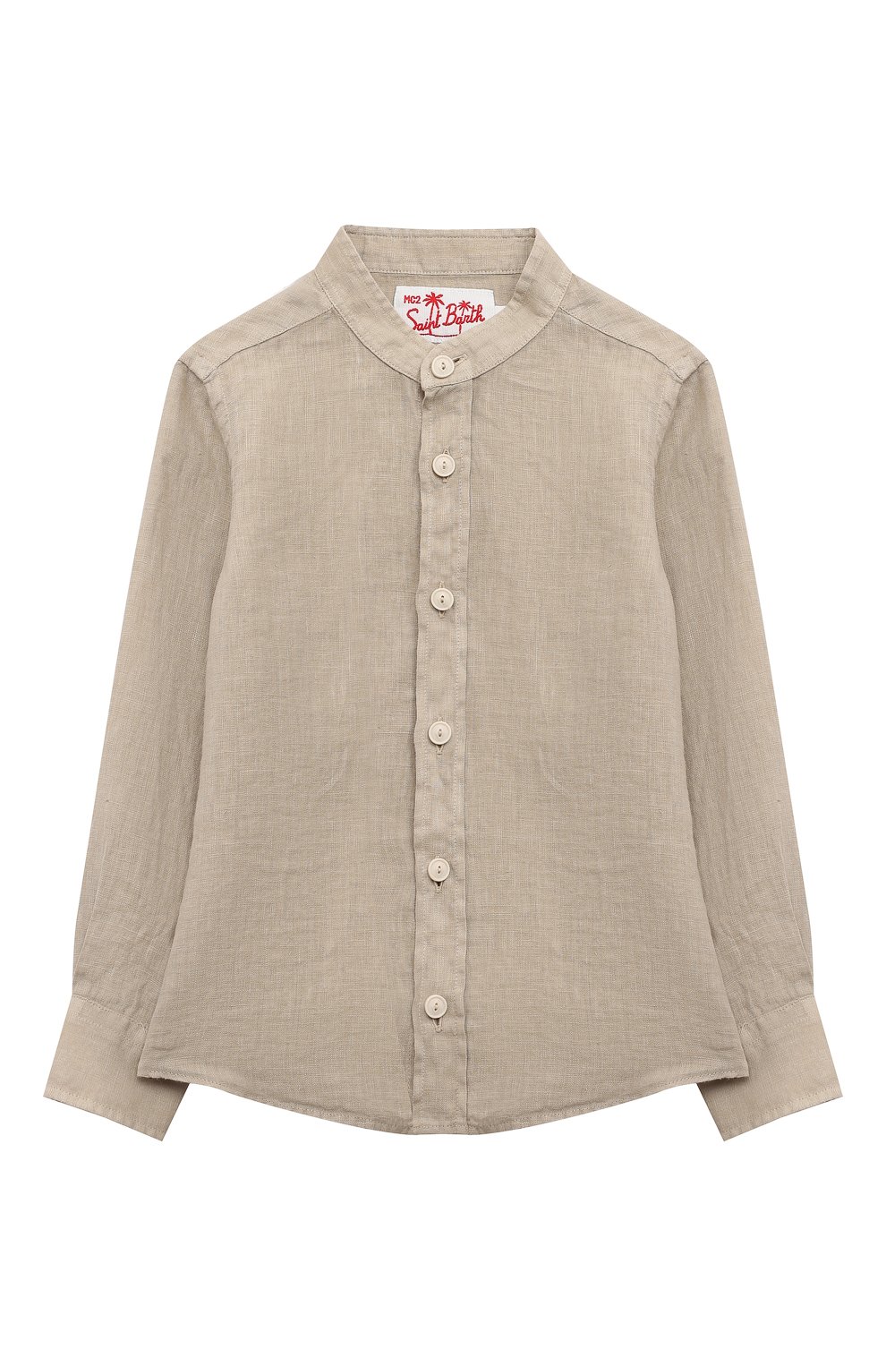 Льняная рубашка MC2 SAINT BARTH бежевого цвета по цене 10650 руб., арт. STBK/PATI/04243D, фото 1 Льняная рубашка MC2 SAINT BARTH, арт. STBK/PATI/04243D, фото 1