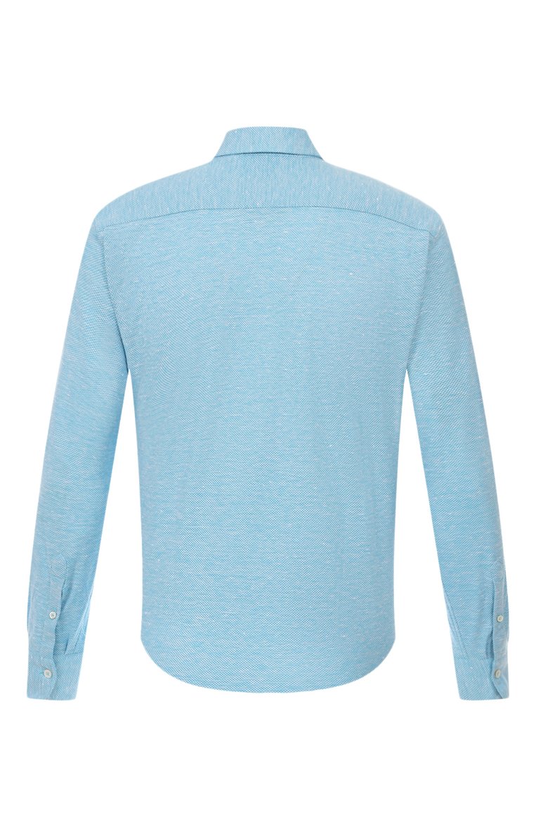 Рубашка из хлопка и льна CANALI, арт. L756/GN00411, фото 2