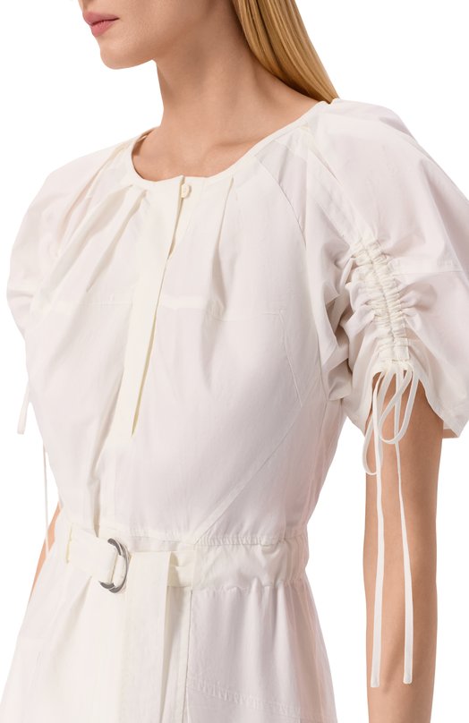 Хлопковое платье 3.1 Phillip Lim E262-91040/CXT Кремовый  E262-91040/CXT Фото 4