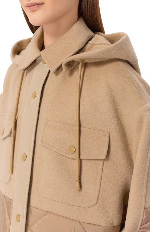 Комбинированная куртка Weekend Max Mara WKD0SS0LA Бежевый  WKD0SS0LA Фото 5