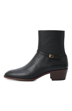 Мужские кожаные сапоги VALENTINO черного цвета, арт. 6Y2S0J27/DQX | Фото 4 (Подошва: Плоская; Драгоценные камни: Проставлено; Каблук высота: Высокий; Материал внешний: Натуральная кожа; Материал внутренний: Натуральная кожа; Материал сплава: Проставлено; Материал утеплителя: Без утеплителя; Мужское Кросс-КТ: Сапоги-обувь)