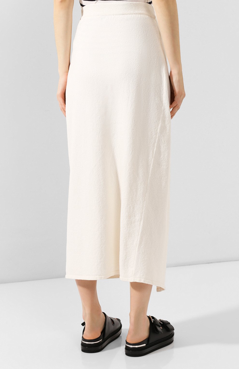 Юбка NANUSHKA белого цвета по цене 32700 руб., арт. SASHA_CREME_TERRY, фото 4 Юбка NANUSHKA, арт. SASHA_CREME_TERRY, фото 4