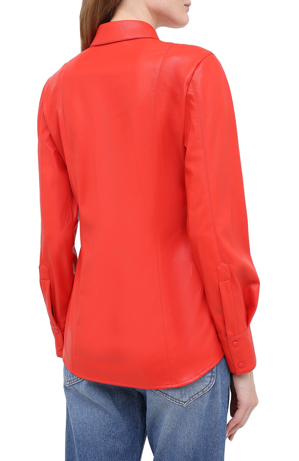 Рубашка MSGM красного цвета по цене 36750 руб., арт. 2941MDE19 207652, фото 4 Рубашка MSGM, арт. 2941MDE19 207652, фото 4
