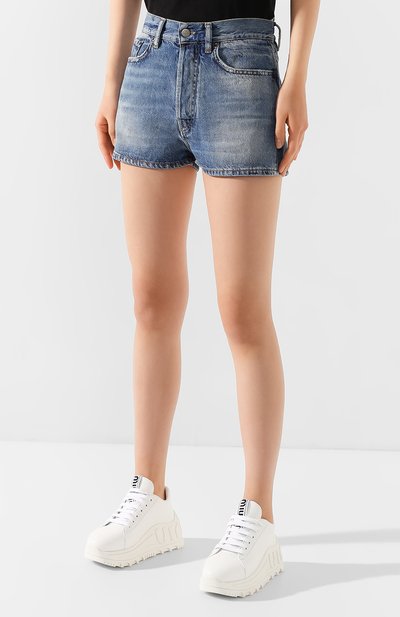 Джинсовые шорты ACNE STUDIOS синего цвета по цене 17800 руб., арт. AE0004, фото 3 Джинсовые шорты ACNE STUDIOS, арт. AE0004, фото 3
