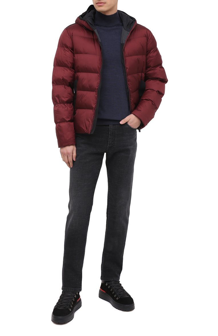 Мужские замшевые ботинки BOGNER черного цвета, арт. 103-4555/ANTWERP M 4B | Фото 2 (Материал внутренний: Текстиль; Мужское Кросс-КТ: Хайкеры-обувь; Материал внешний: Замша, Натуральная кожа; Материал утеплителя: Без утеплителя; Региональные ограничения белый список (Axapta Mercury): RU; Подошва: Массивная; Материал сплава: Проставлено; Драгоценные камни: Проставлено; ширина носка стельки: 9,2)