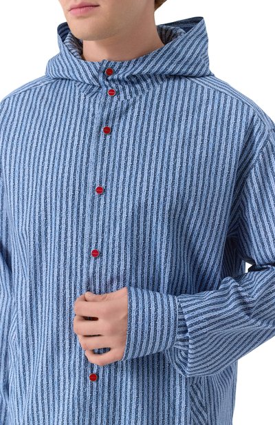 Хлопковая рубашка KITON, арт. UMCMARH0912901_46-50, фото 5