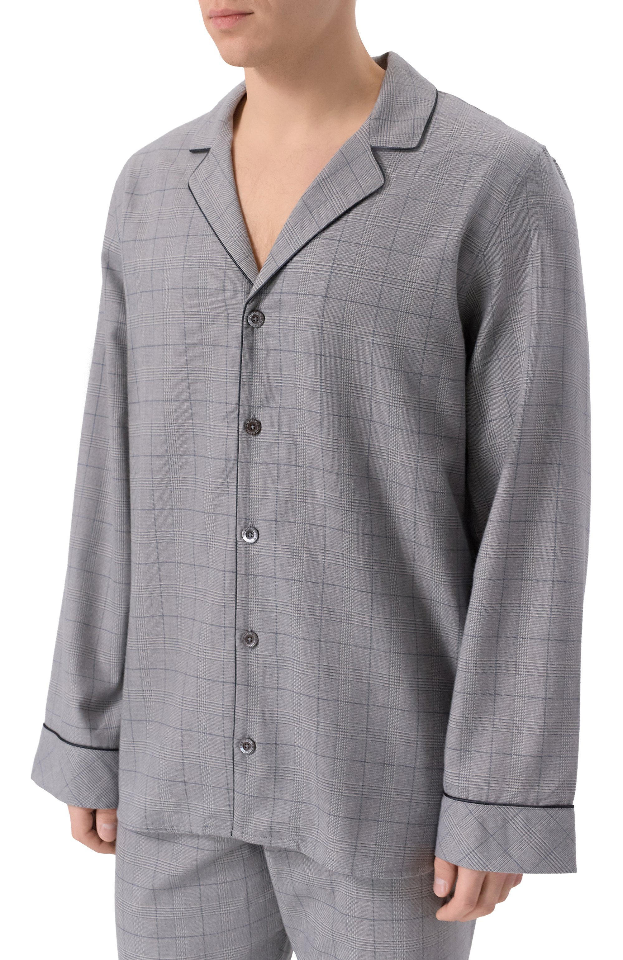 Пижама из хлопка и шерсти ZIMMERLI, арт. 4600-21001, фото 3