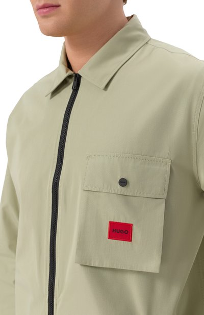 Хлопковая куртка-рубашка HUGO, арт. 50482701, фото 5