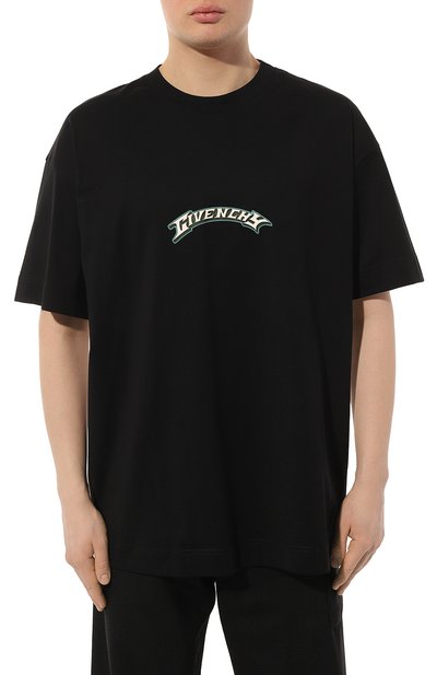 Хлопковая футболка GIVENCHY черно-белого цвета по цене 69950 руб., арт. BM71JA3YJY, фото 3 Хлопковая футболка GIVENCHY, арт. BM71JA3YJY, фото 3
