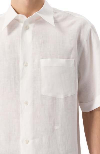 Льняная рубашка DOLCE & GABBANA, арт. G5KE1Z/FU4IK, фото 5
