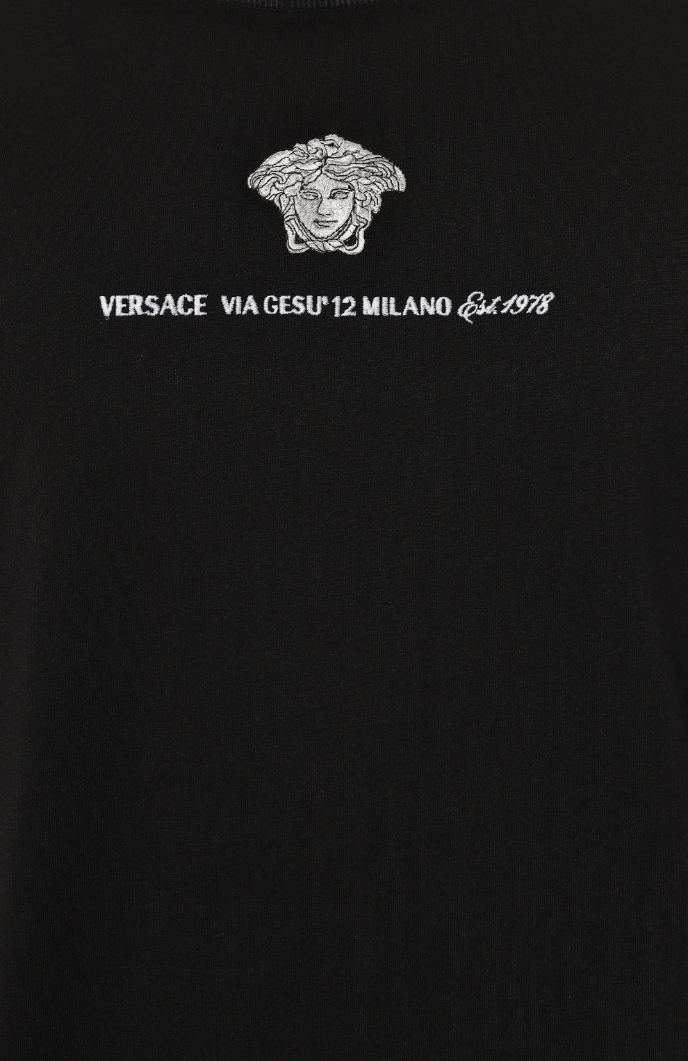 Хлопковая футболка VERSACE, арт. 1015738/1A11054, фото 5