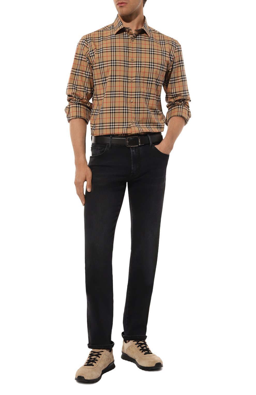 Хлопковая рубашка BURBERRY, арт. 8070582, фото 2