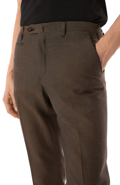 Брюки из шерсти и льна CORNELIANI, арт. 254B05-2514164, фото 5