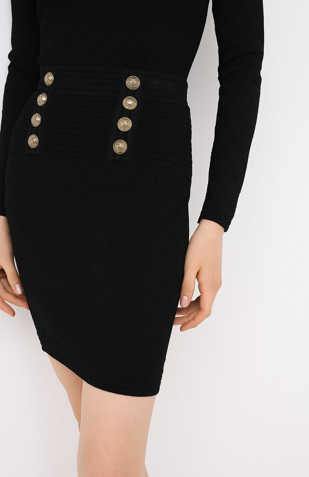 Юбка из вискозы BALMAIN, арт. UF14311/K110, фото 3