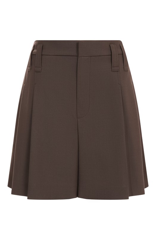 Шерстяные шорты Brunello Cucinelli MPW07P8953 Коричневый MPW07P8953
