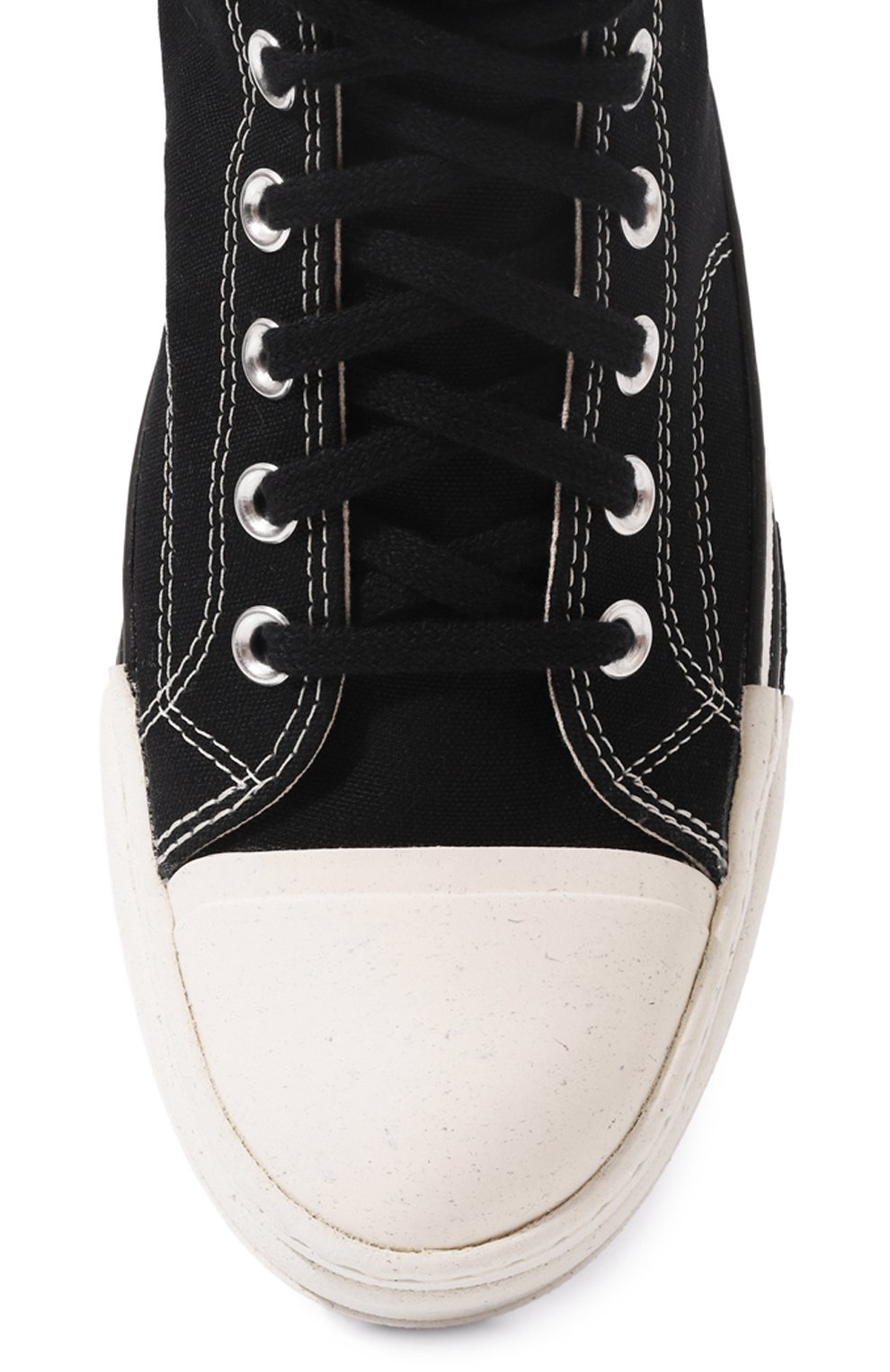Текстильные кеды converse x rick owens DRKSHDW черного цвета по цене 23150 руб., арт. DC02CX954/A04R1, фото 6 Текстильные кеды converse x rick owens DRKSHDW, арт. DC02CX954/A04R1, фото 6
