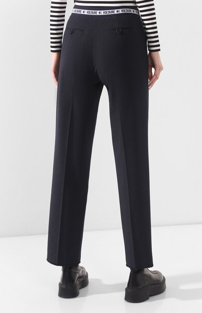 Брюки ZADIG AND VOLTAIRE темно-серого цвета по цене 23250 руб., арт. SJCS0108F, фото 4 Брюки ZADIG AND VOLTAIRE, арт. SJCS0108F, фото 4