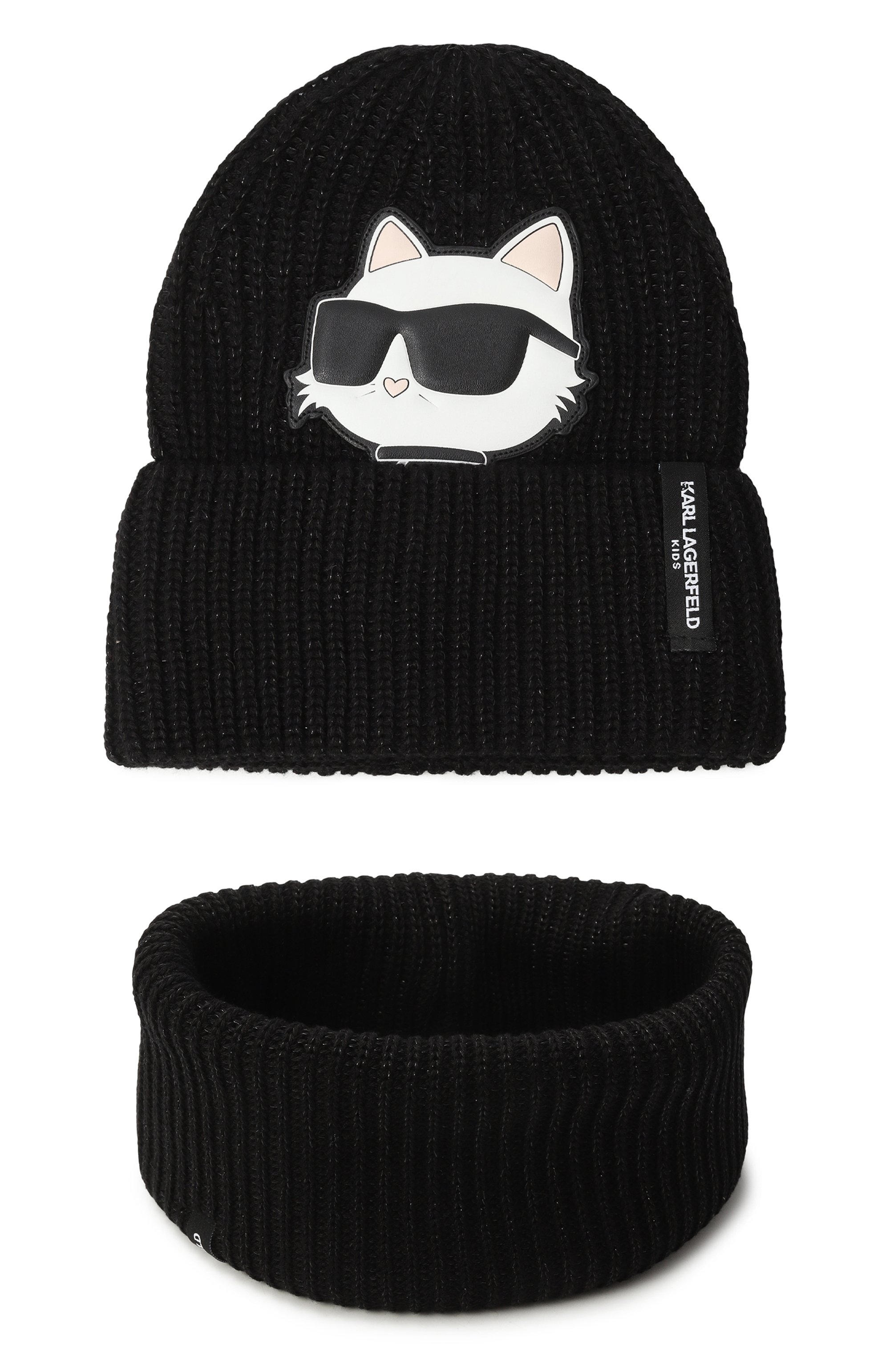 Комплект из шапки и шарфа-снуда KARL LAGERFELD KIDS, арт. Z31010, фото 1