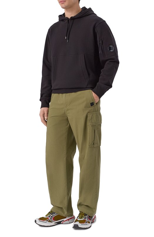 Хлопковое худи C.P. Company RCCMSS714A/005086W Чёрный  RCCMSS714A/005086W Фото 2