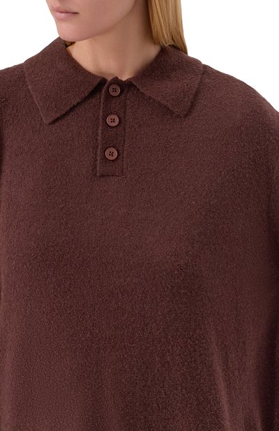 Шерстяное поло AYA MUSE коричневого цвета по цене 53550 руб., арт. AMPF2596, фото 5 Шерстяное поло AYA MUSE, арт. AMPF2596, фото 5