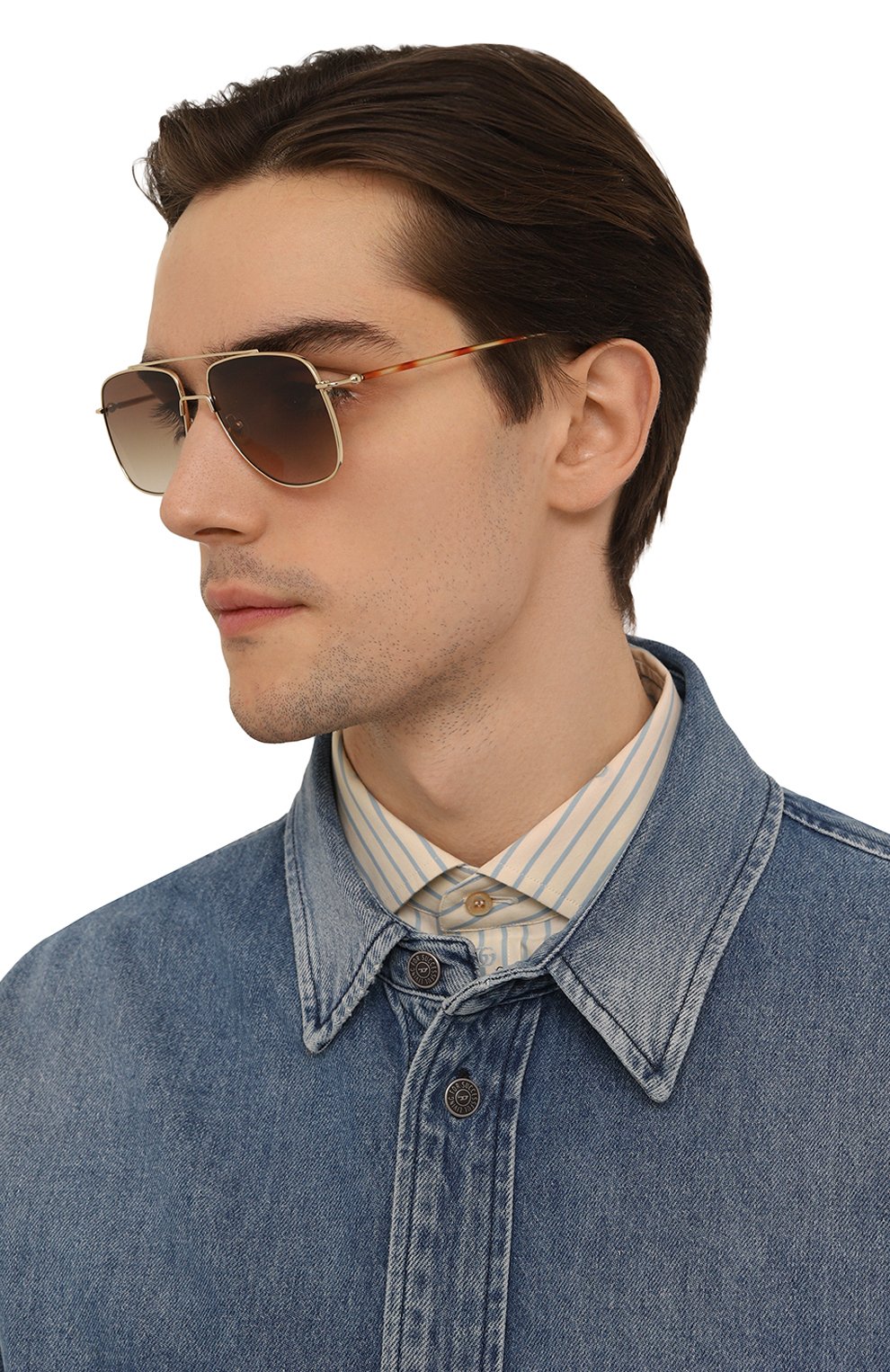 Солнцезащитные очки SPEKTRE, арт. MARANELL0 01 G0LD/GRADIENT T0BACC0, фото 3