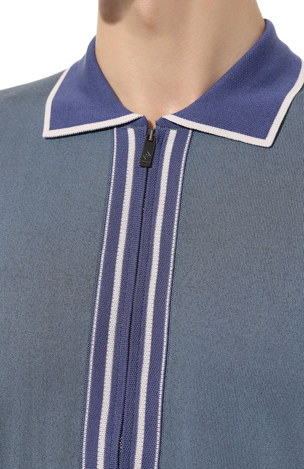 Поло из шелка и хлопка PAL ZILERI, арт. W3M0U334/IM747, фото 5