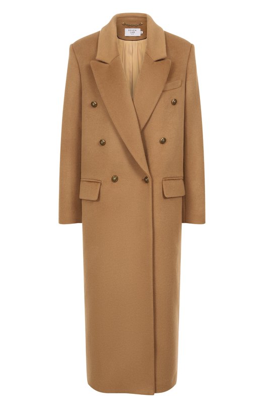 Шерстяное пальто Seven Lab 325-S-W-00-71-089 Бежевый 325-S-W-00-71-089