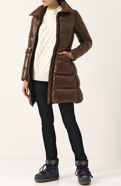 Приталенный стеганый пуховик с воротником-стойкой MONCLER, арт. C2-093-49964-05-68950, фото 2