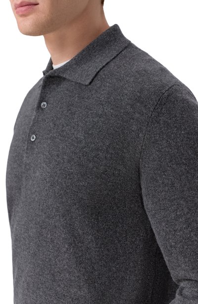 Кашемировое поло CORNELIANI темно-серого цвета по цене 118000 руб., арт. 28M534/2A25185, фото 5 Кашемировое поло CORNELIANI, арт. 28M534/2A25185, фото 5