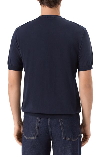 Хлопковый джемпер PAUL&SHARK темно-синего цвета по цене 41750 руб., арт. 25411516, фото 4 Хлопковый джемпер PAUL&SHARK, арт. 25411516, фото 4