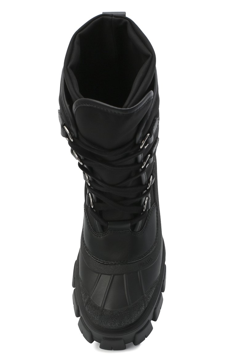 Комбинированные ботинки PRADA, арт. 1U363M-3KML-F0002-055, фото 4