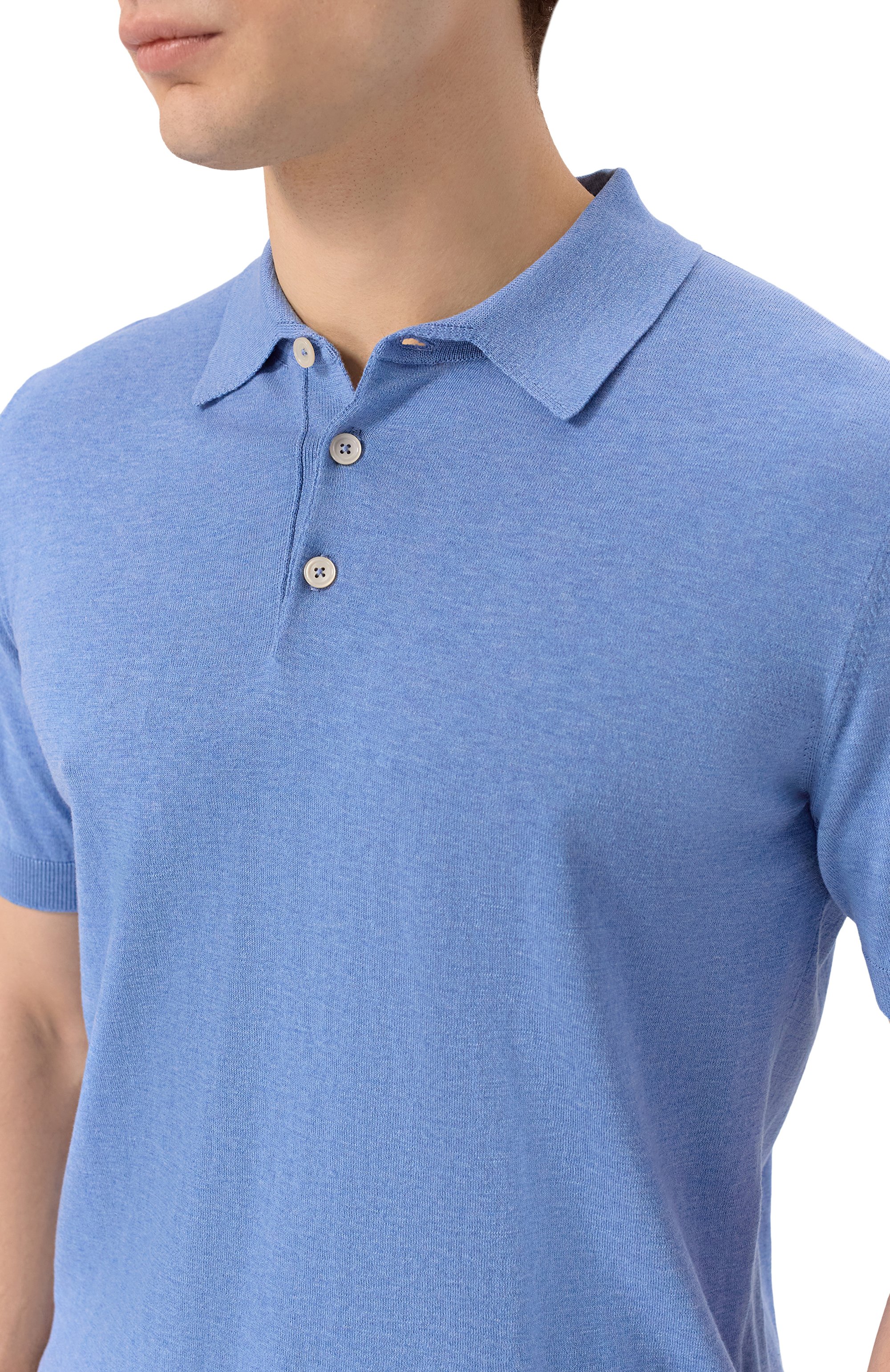 Хлопковое поло ANDREA CAMPAGNA, арт. M5426-8056, фото 5