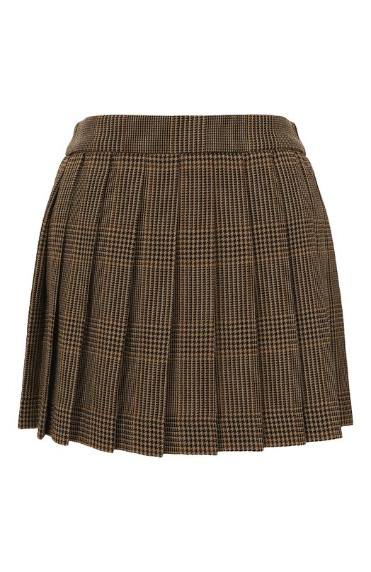 Шерстяная юбка-плиссе Golden Goose Deluxe Brand GWP02321.P002251 Коричневый GWP02321.P002251