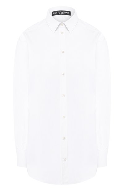 Женская однотонная хлопковая блуза DOLCE & GABBANA, арт. F5I98T/FUEAJ