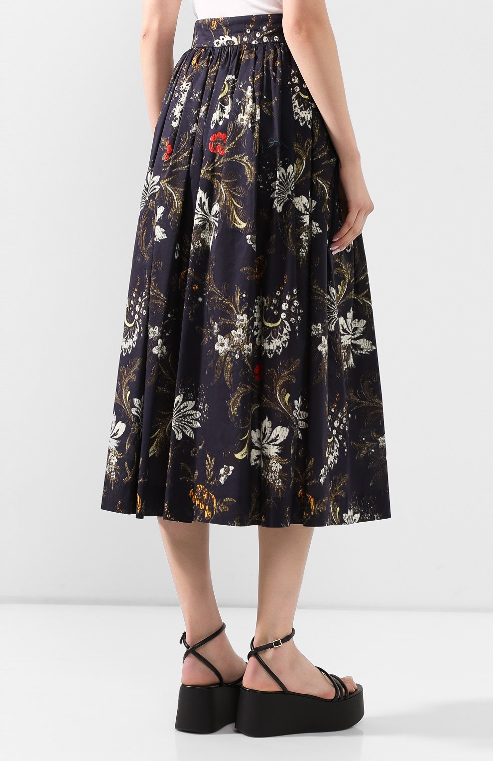 Хлопковая юбка DRIES VAN NOTEN, арт. 201-10889-9403, фото 4