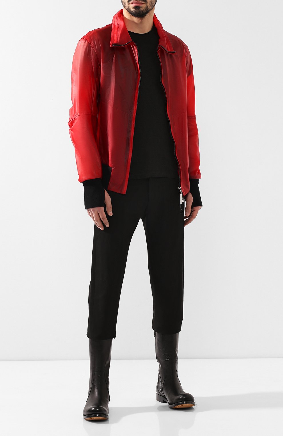 Кожаные сапоги RICK OWENS, арт. RU19S2849/LNPEM1, фото 2