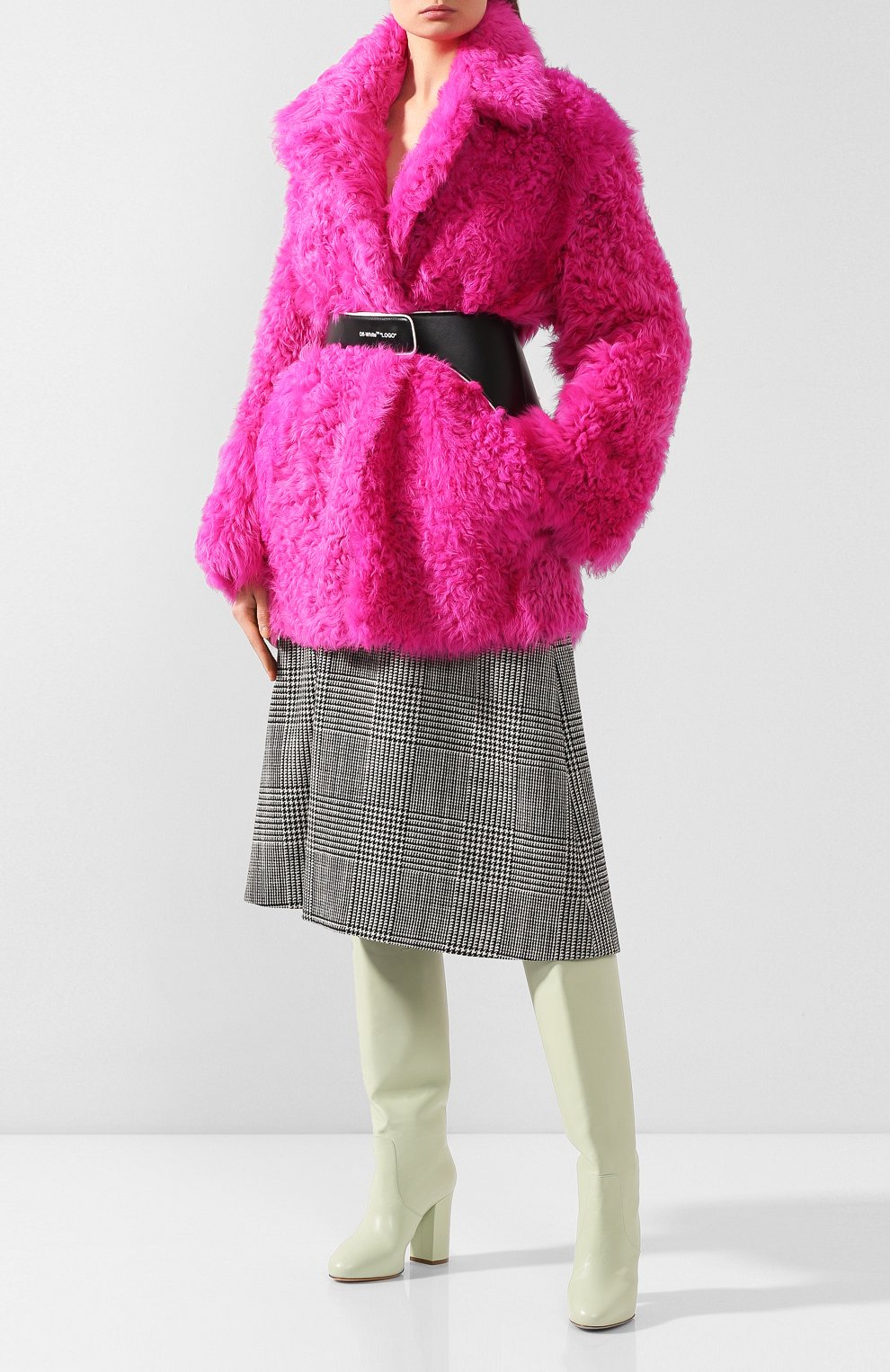 Кожаный пояс OFF-WHITE, арт. 0WRB025F19D410501000, фото 2