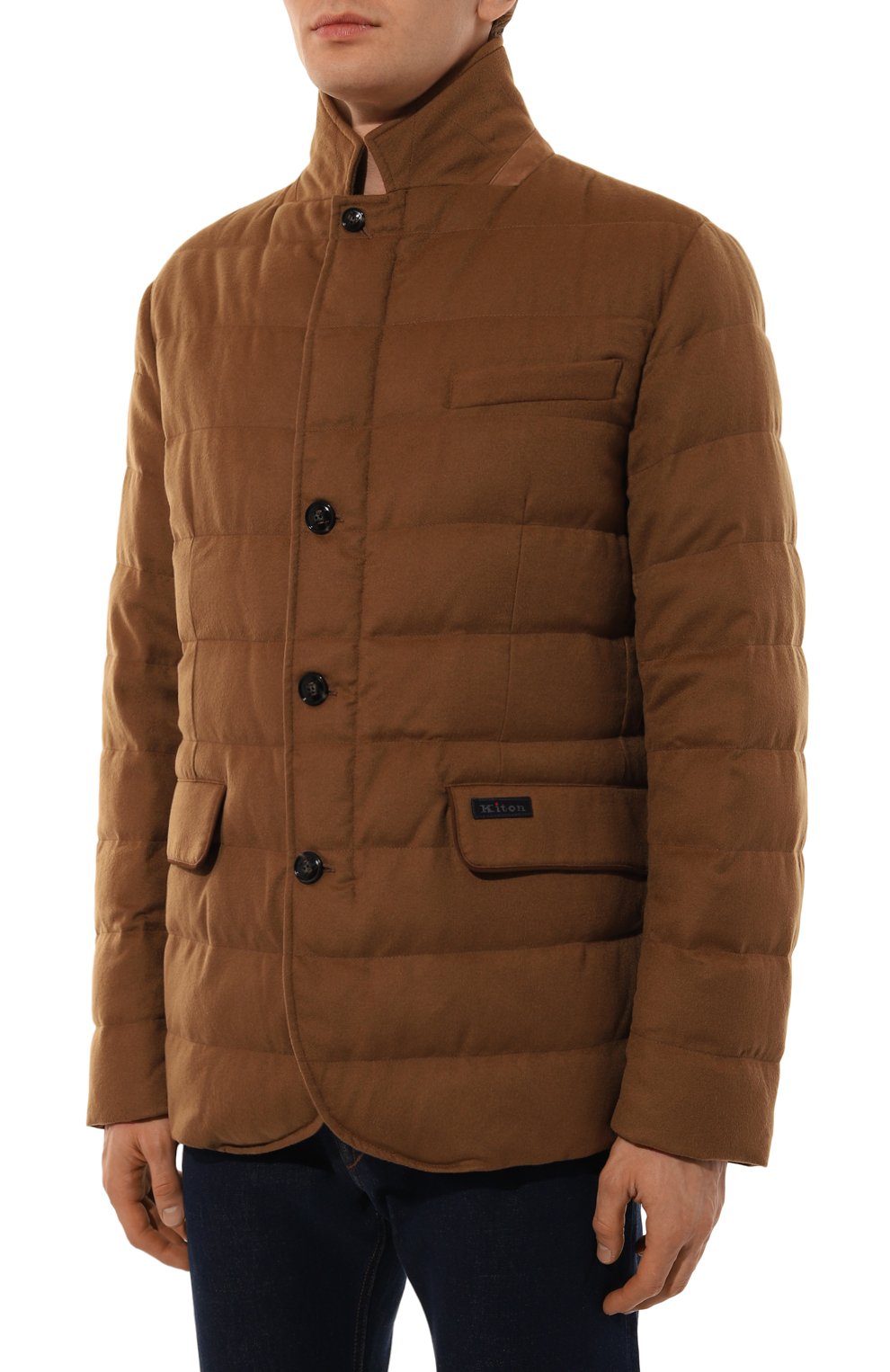 Кашемировая куртка KITON коричневого цвета по цене 679000 руб., арт. UW1910V0455F04, фото 3 Кашемировая куртка KITON, арт. UW1910V0455F04, фото 3