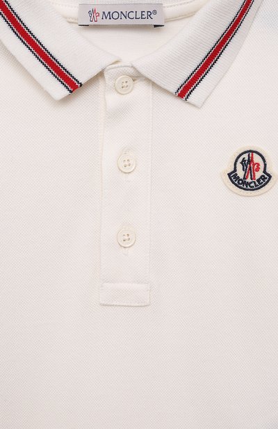 Хлопковый комбинезон MONCLER белого цвета по цене 13850 руб., арт. H1-951-8L000-07-8496F, фото 3 Хлопковый комбинезон MONCLER, арт. H1-951-8L000-07-8496F, фото 3