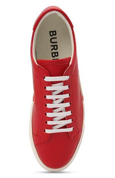 Кожаные кеды BURBERRY, арт. 8037194, фото 5