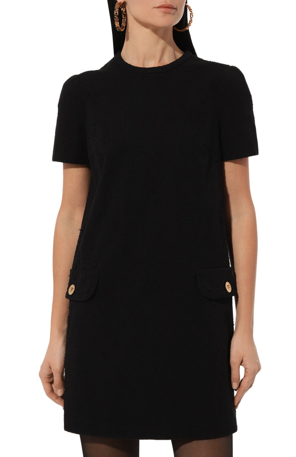 Хлопковое платье VERSACE, арт. 1015457/1A10465, фото 3