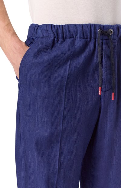 Брюки изо льна и хлопка KITON, арт. UPR003LK0636F02, фото 5